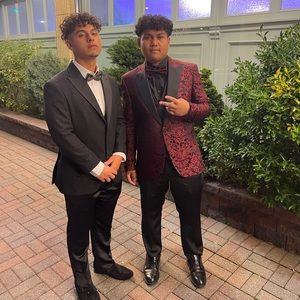 Tuxedo prom full suit jacket,vest,bow tie,pants